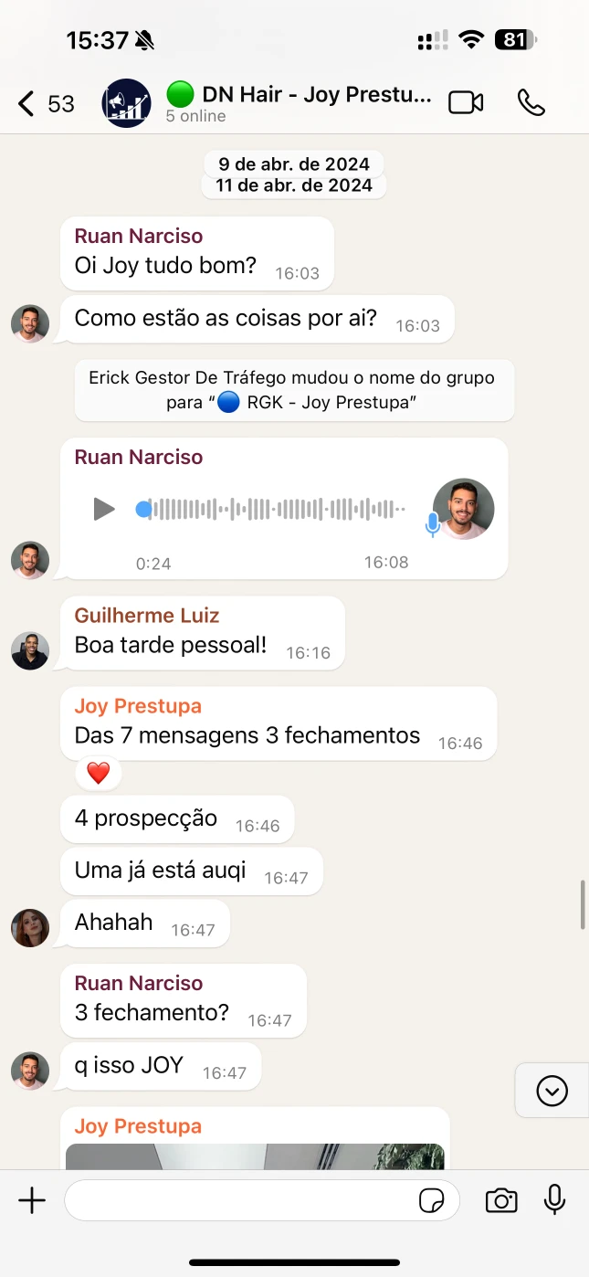 1º Depoimento Joy