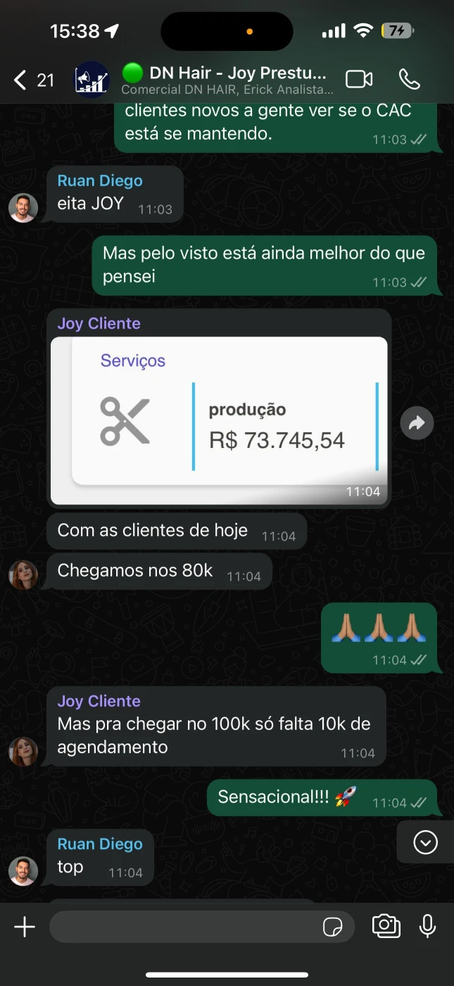 Prova social 100k